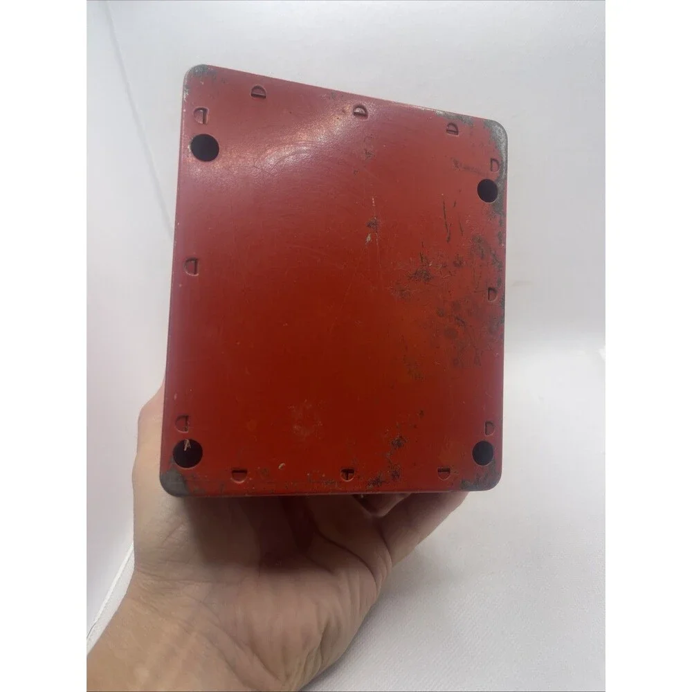 VINTAGE METAL Bank-UNCLE SAM'S  3-COIN Register Bank RED